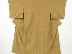 アンティーク　横段模様織り出し手織り紬着物